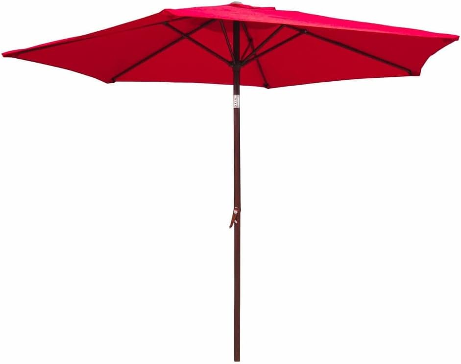 International Caravan Furniture Piece Outdoor 8 Foot Aluminum Umbrella