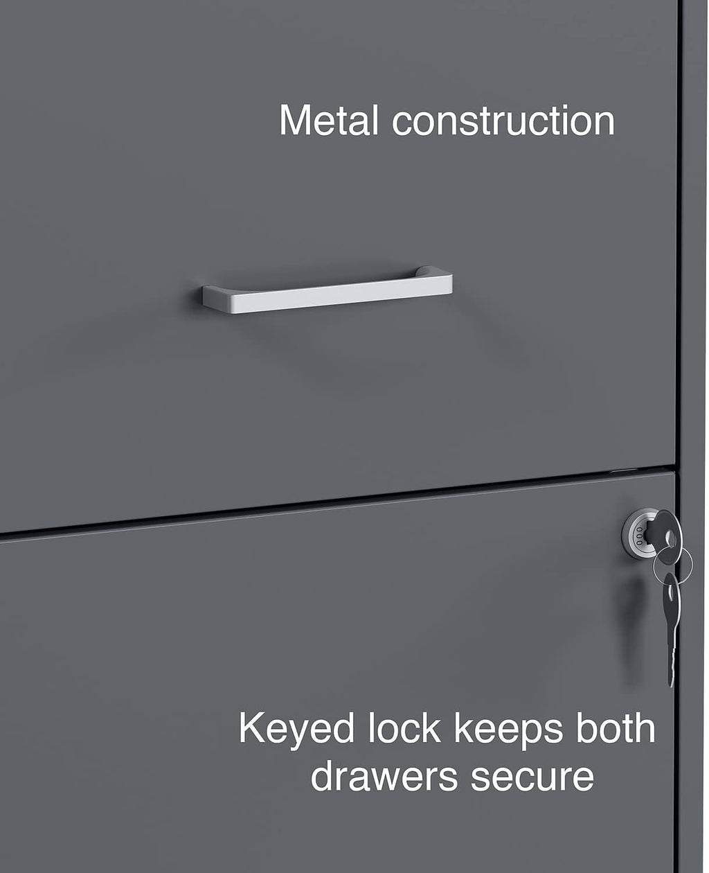 Staples Vertical File Cabinet for Letter/Legal Files, 2-Drawer