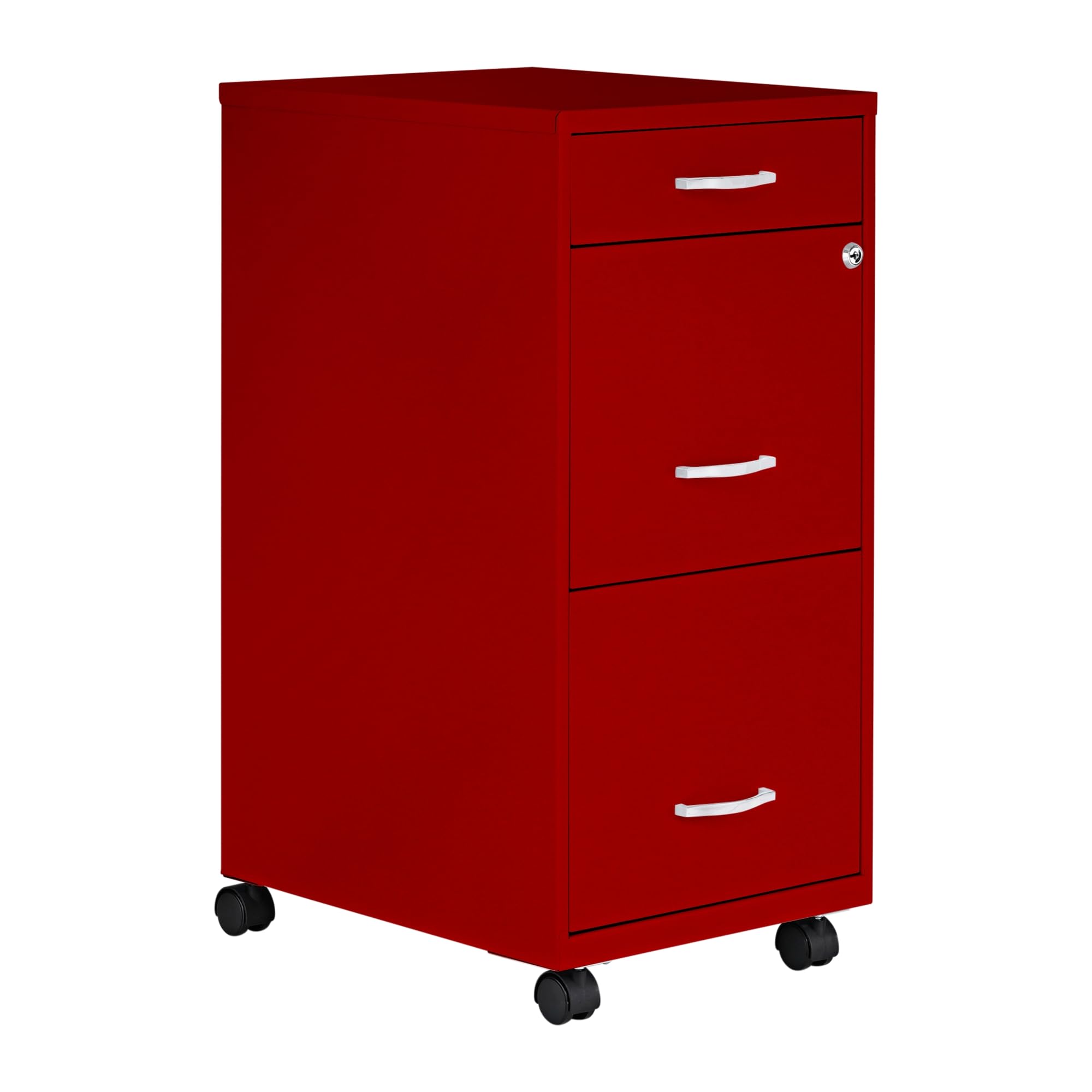 Lorell LYS SOHO Box/File/File 3-Drawer Mobile File Cabinet, Black