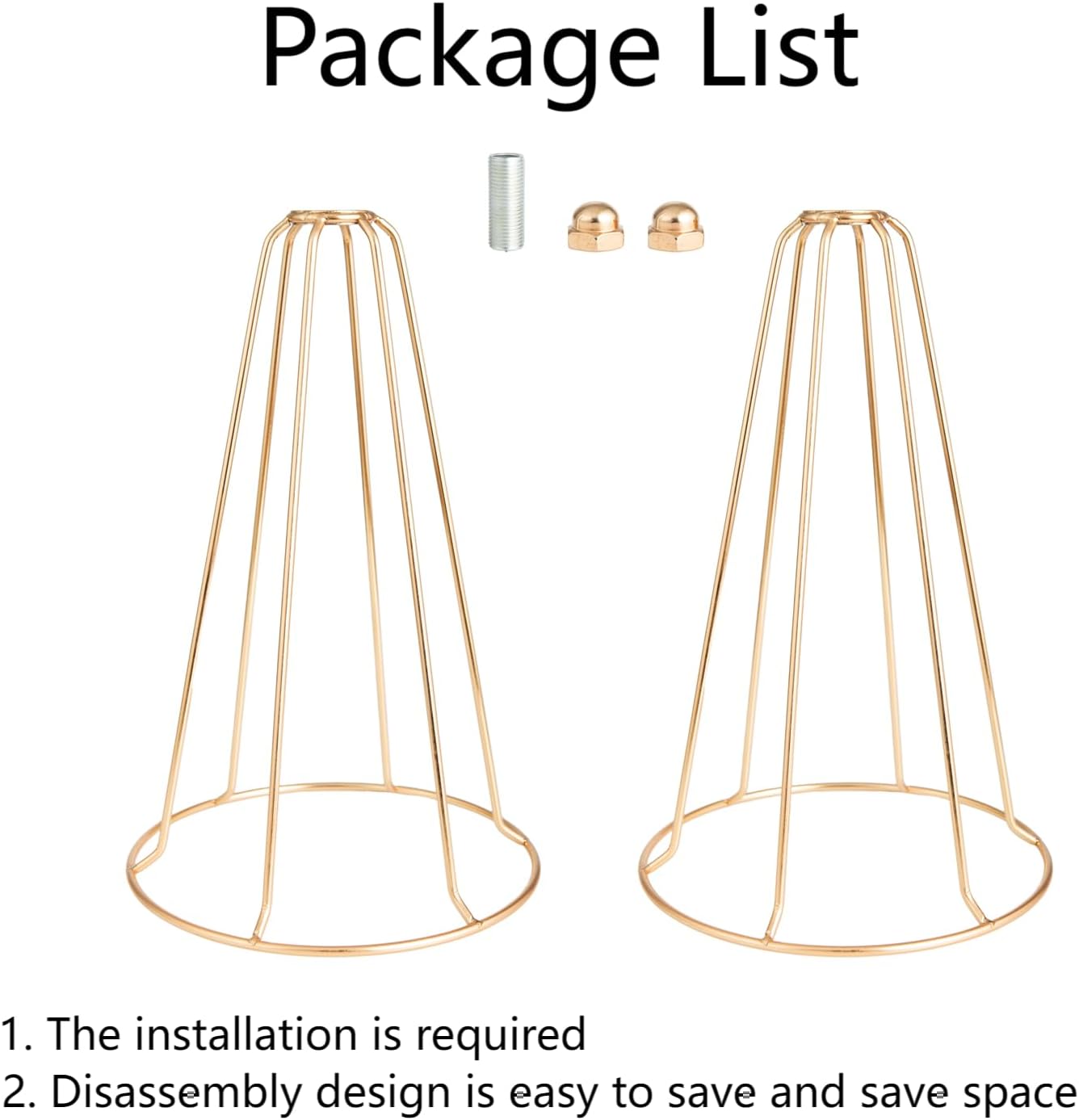 Gold Vases Centerpieces for Wedding Geometric Metal Flower Stand for Tables Bulk, 4pcs 23.6” Tall Trumpet Vases for Centerpieces Party Dinner Anniversary Ceremony