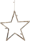 Creative Co-Op Metal Twig Star Ornament, Antique Gold Finish