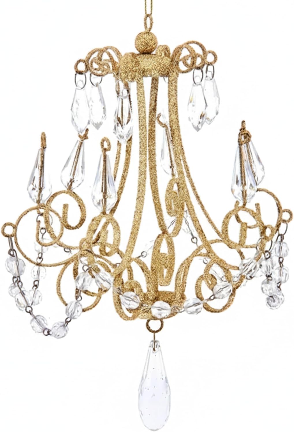 Kurt Adler Gold Metal Chandelier Ornament