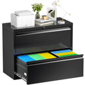 Bonusall 【Fully Assembled 3 Drawer White File Cabinet, Fully Assembled Metal Rolling Filing Cabinet with Lock, Under Desk Drawer Filing Cabinets for Home Office Fit A4/Letter/Legal